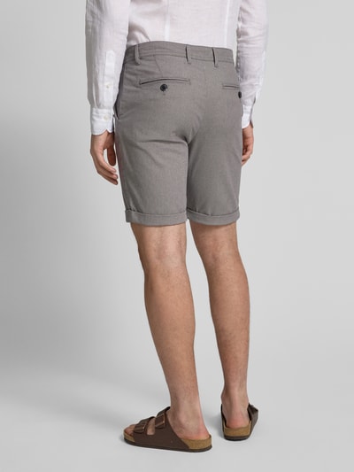 SELECTED HOMME Szorty o kroju slim fit z fakturowanym wzorem model ‘LUTON’ Ciemnoszary 5