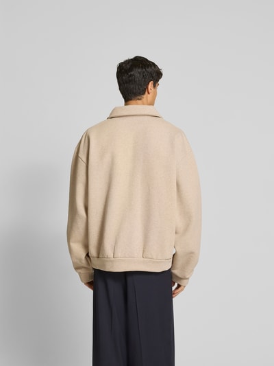 Marni Oversized Sweatshirt mit Label-Details Beige 5