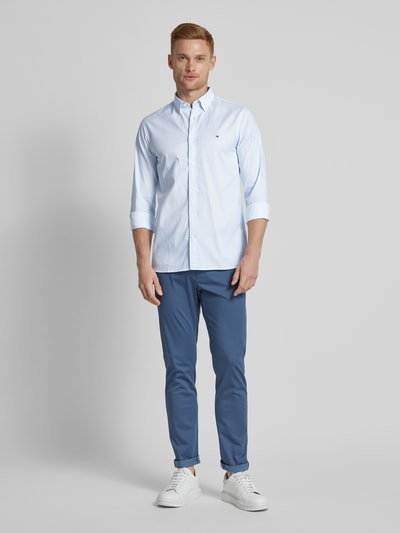 Tommy Hilfiger Slim fit vrijetijdsoverhemd met button-downkraag Lichtblauw - 1