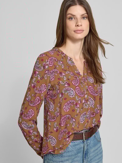 Christian Berg Woman Bluzka z wiskozy z dekoltem w serek Koniakowy 3