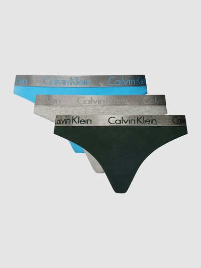 Calvin Klein Underwear Strings in een set van 3 stuks, model 'CAROUSEL PANTY TABLE' Blauw - 2