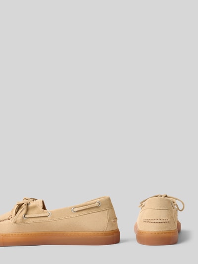 Copenhagen Slipper mit Schnürverschluss Modell 'Suede' Sand 2