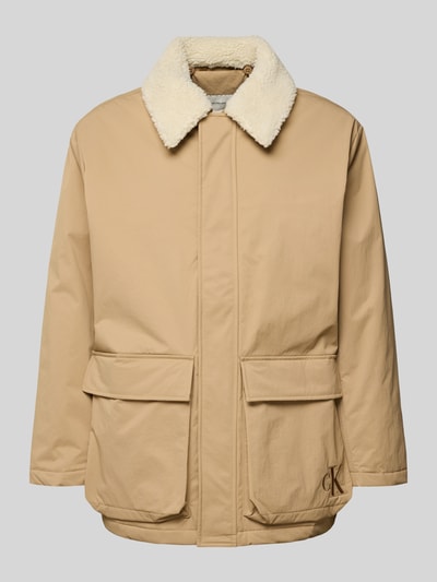 Calvin Klein Jeans Płaszcz pikowany z nadrukiem z logo Camel 2