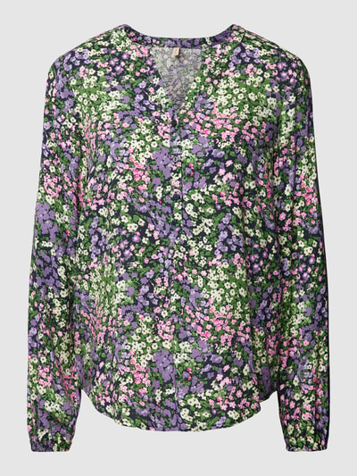 Soyaconcept Blouse met all-over bloemenmotief, model 'Abelone' Lila - 2