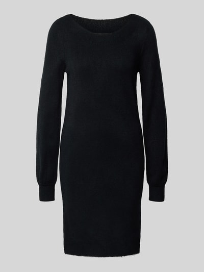 Vero Moda Loose Fit Strickkleid mit U-Boot-Ausschnitt Modell 'LEFILE' Black 2