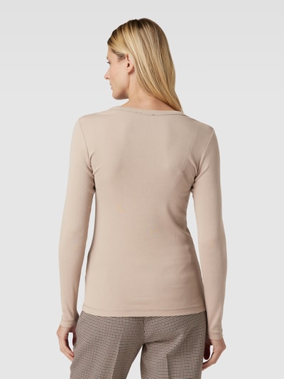 Esprit Longsleeve mit U-Ausschnitt Taupe 5