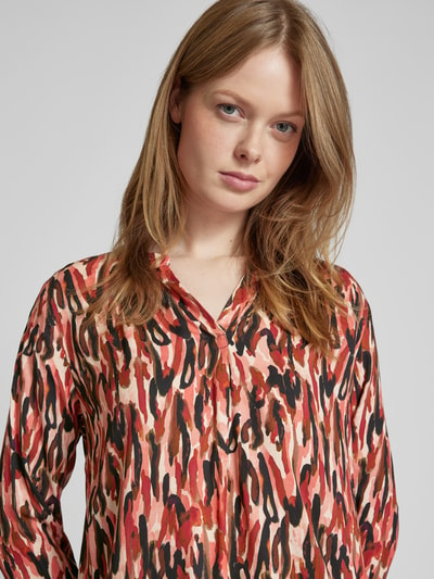 Smith and Soul Regular Fit Bluse mit Tunikakragen Modell 'New Vince' Apricot 3