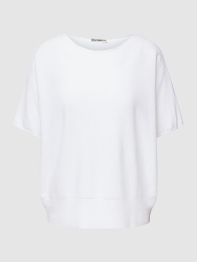 Drykorn Gebreid shirt met ronde hals, model 'SOMELI' Wit - 2