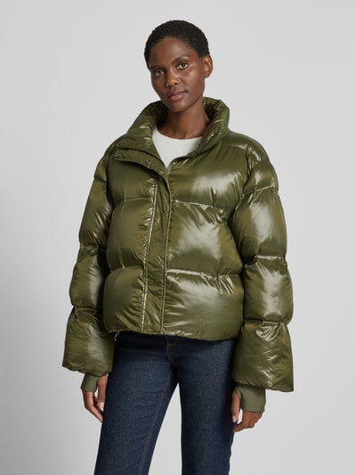 Neo Noir Kurtka pikowana ze stójką model ‘Rhea’ Khaki 4