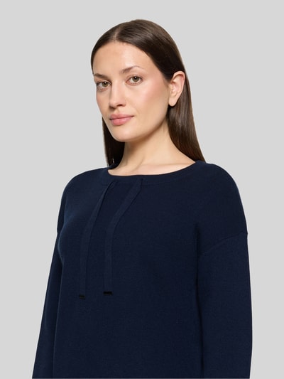 Betty Barclay Pullover mit Kordel-Detail am Ausschnitt Marine 3