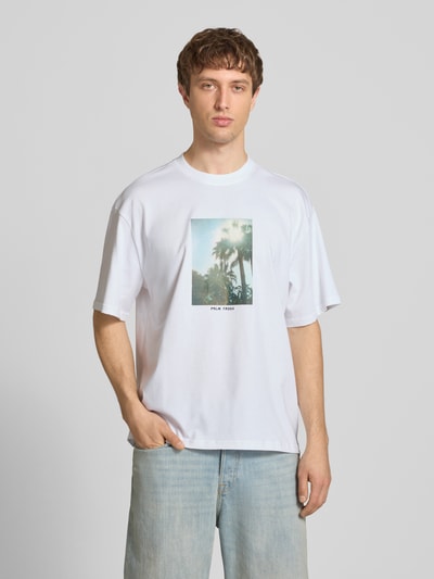 ONLY & SONS Oversized T-Shirt aus reiner Baumwolle Modell 'COOPER' Weiss 4