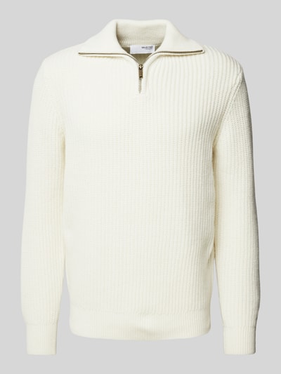 SELECTED HOMME Gebreide pullover met ribboorden, model 'LAND' Offwhite - 2