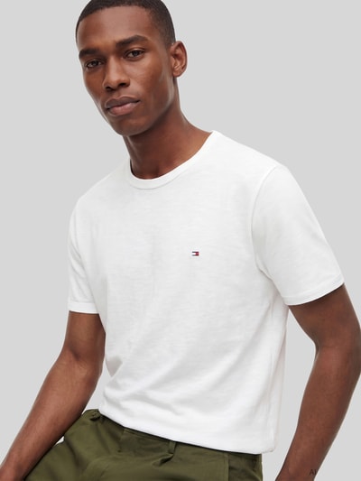 Tommy Hilfiger regular fit T-shirt van puur katoen Wit - 3