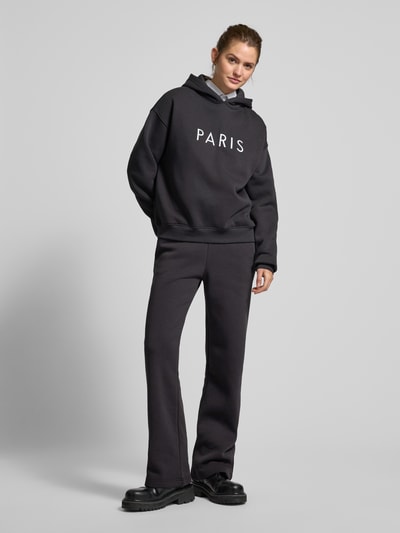 Gina Tricot Straight Leg Sweatpants mit elastischem Bund Graphit 1