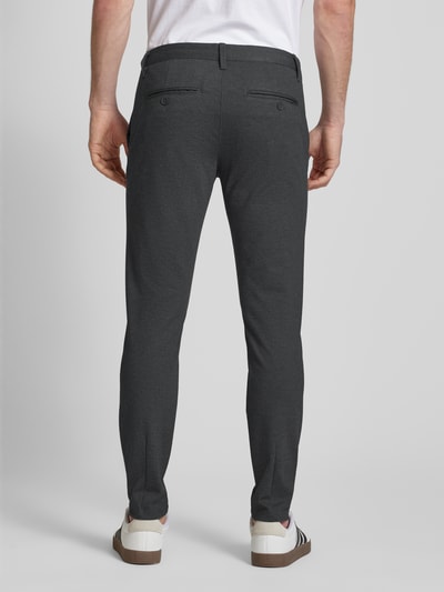 Only & Sons Slim Fit Stoffhose aus Viskose-Mix Modell 'MARK' Anthrazit Melange 5