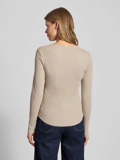 G-Star Raw Slim Fit Longsleeve mit Rundhalsausschnitt und Knopfleiste Ecru 5