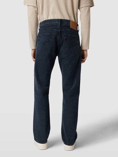 Levi's® Jeansy z prostą nogawką i 5 kieszeniami model ‘501 BLUE BLACK STRETCH’ Ciemnoniebieski 5