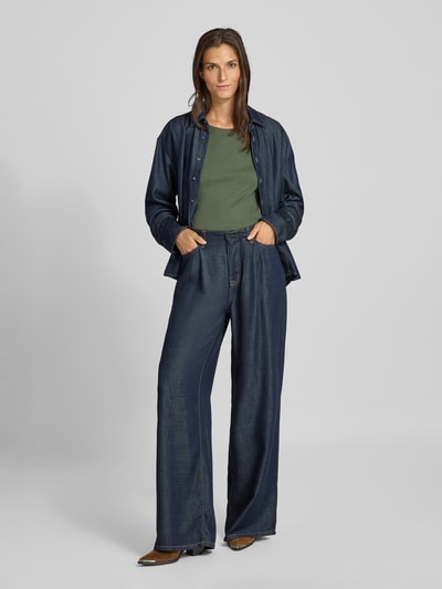 Christian Berg Woman Bluzka z długim rękawem z dekoltem okrągłym Oliwkowy 1