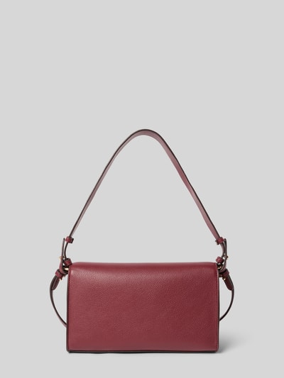 Liu Jo White Handtasche mit Label-Applikation und Schulterriemen Bordeaux 4