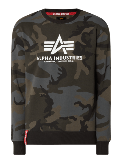 Alpha Industries Bluza ze wzorem w moro  Czarny 2