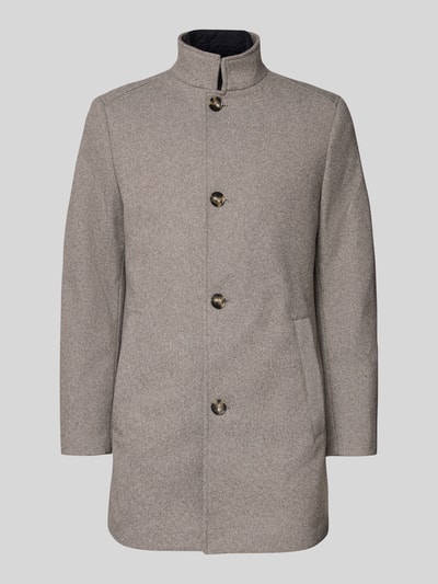 MCNEAL Lange jas met opstaande kraag en steekzakken Lichtbruin - 2