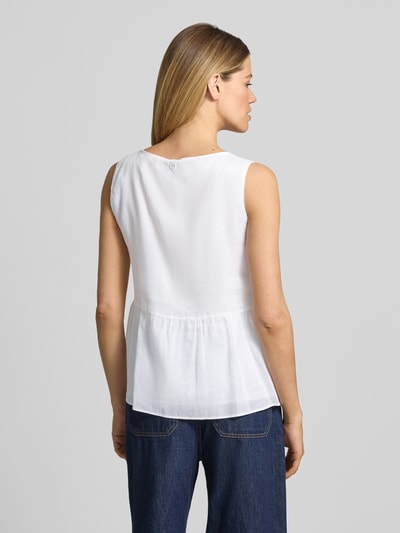 Marc Cain Regular Fit Top mit Tunnelzug Weiss 5