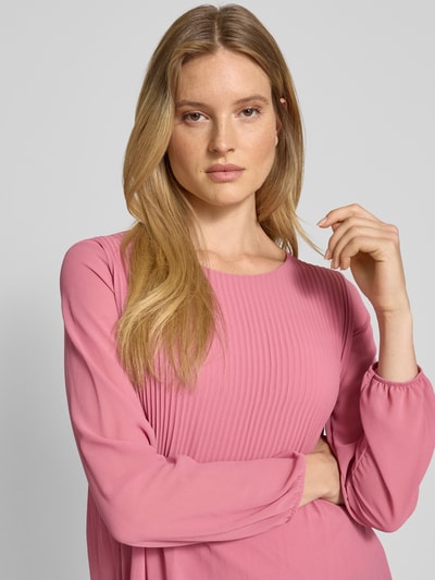 ZABAIONE Regular fit blouse met plissévouwen, model 'Ev44a' Oudroze - 3