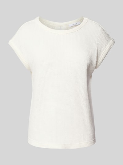 OPUS Gebreide top met kapmouwen, model 'Spunki' Offwhite - 2