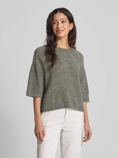 OPUS Oversized gebreide pullover met ronde hals, model 'Paudie'  - 4