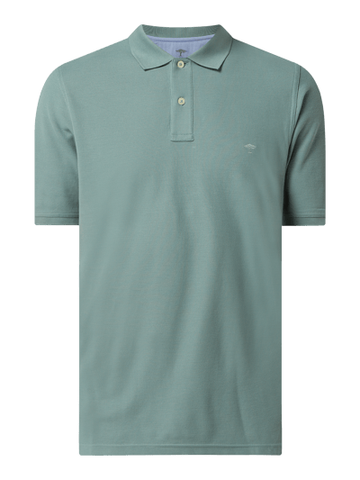 Fynch-Hatton Katoenen poloshirt  Rietgroen - 2