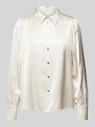 Marc Cain Regular fit overhemdblouse met manchetten Ecru - 2