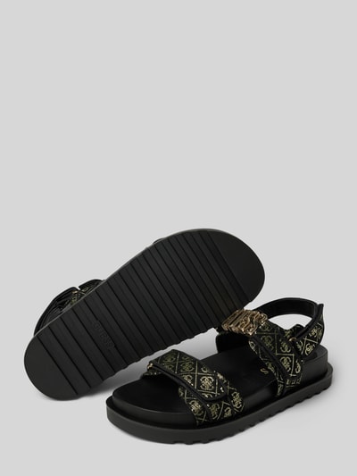 Guess Sandalen mit Klettverschluss Modell 'FABELIS' Black 4