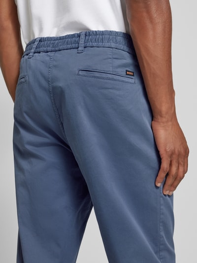 BOSS Orange Tapered Fit Chino mit elastischem Bund Blau 3