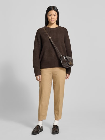 Stefanel Stoffhose mit Gesäßtaschen Mud 1