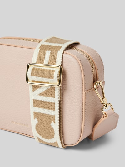 Coccinelle Crossbody Bag aus Leder mit Label-Print Rose 3