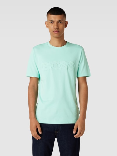 BOSS T-Shirt mit Label-Stitching-Applikation Modell 'Tiburt' Apfel 4