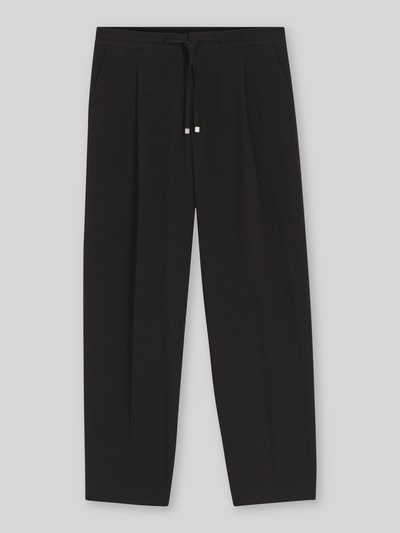 HUGO Regular Fit Bundfaltenhose aus Baumwoll-Mix Modell 'TARI262X' Black 2