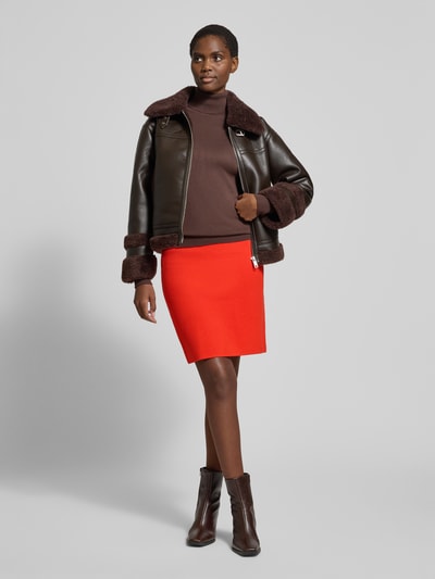 Christian Berg Woman Regular fit rok in gebreide look Lichtrood - 1