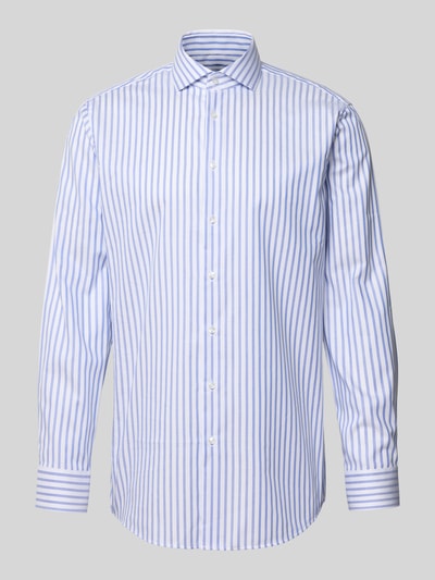 SEIDENSTICKER REGULAR FIT Regular fit zakelijk overhemd van katoen met kentkraag Koningsblauw - 2