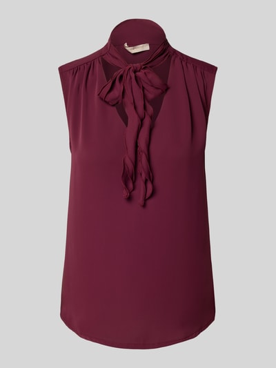 Rinascimento Regular fit blousetop met sierstrik Bordeaux - 2