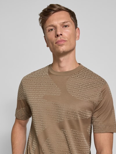 Emporio Armani T-Shirt mit Rundhalsausschnitt Taupe 3