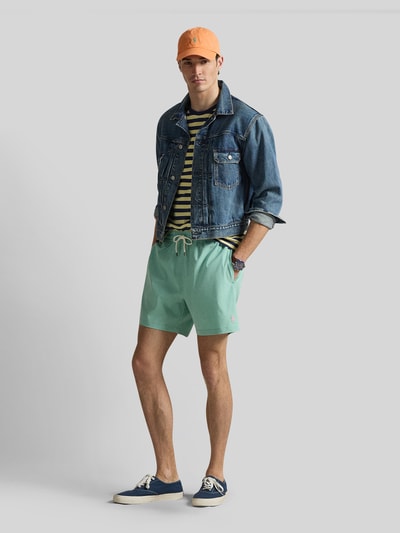 Polo Ralph Lauren Underwear Badeshorts mit Logo-Stitching Modell 'TRAVELER' Mint 1