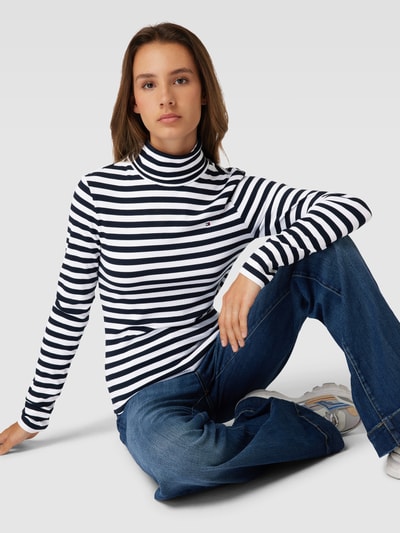 Tommy Hilfiger Longsleeve mit Stehkragen Marine 3