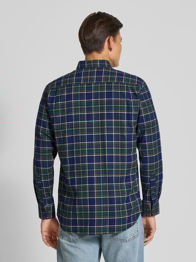 Christian Berg Men Regular Fit Freizeithemd mit Button-Down-Kragen Marine 5