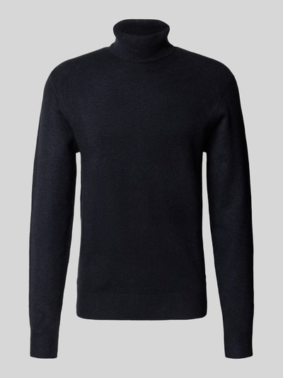 Casual Friday Gebreide coltrui, model 'HEINE' Donkerblauw - 2