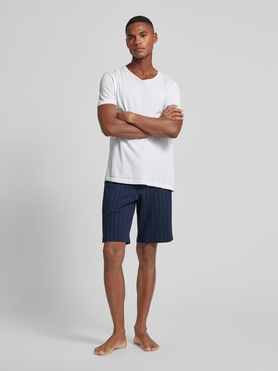 Schiesser Sweatshorts mit Eingrifftaschen Dunkelblau 1