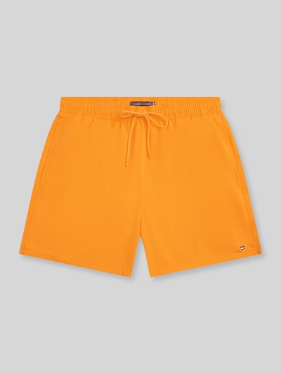 Tommy Hilfiger Regular Fit Badeshorts mit Logo-Stitching Apricot 2
