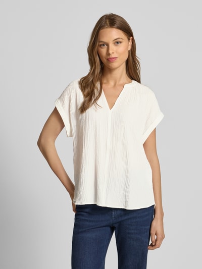 s.Oliver RED LABEL Bluzka o luźnym kroju z mieszanki wiskozy Złamany biały 4