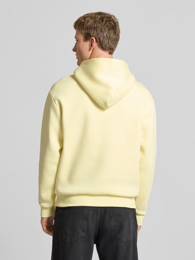 REVIEW Regular fit HOODIE met Logoprint Lichtgeel - 5