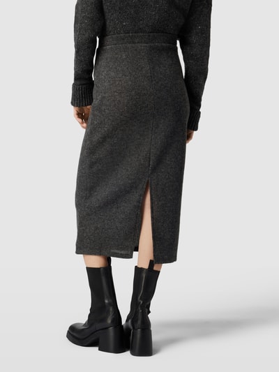 Vero Moda Kokerrok met loopsplit, model 'BLIS' Zwart - 5